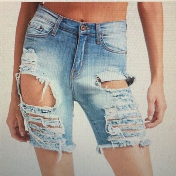 Aphrodite distressed bermuda shorts  - Picture 5 of 10